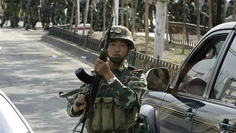 Cảnh sát vũ trang Trung Quốc (ảnh: theepochtimes)